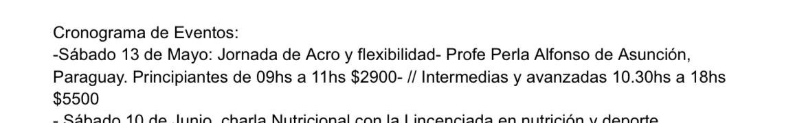 Sábado 13 Curso de flex y Acro